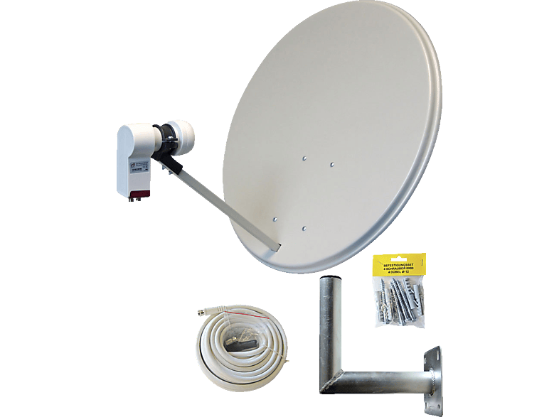 Allvision Sah S 160 Twin Set Satellitenschussel 60 Cm Digitales Twin Lnb Mediamarkt