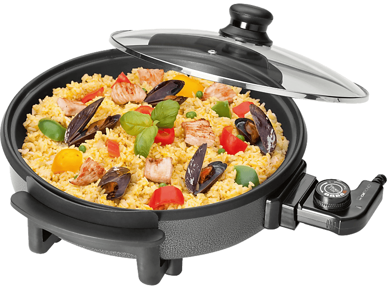 Clatronic PP 3401 32 cm Partypfanne 340420, Schwarz (1500 Watt)