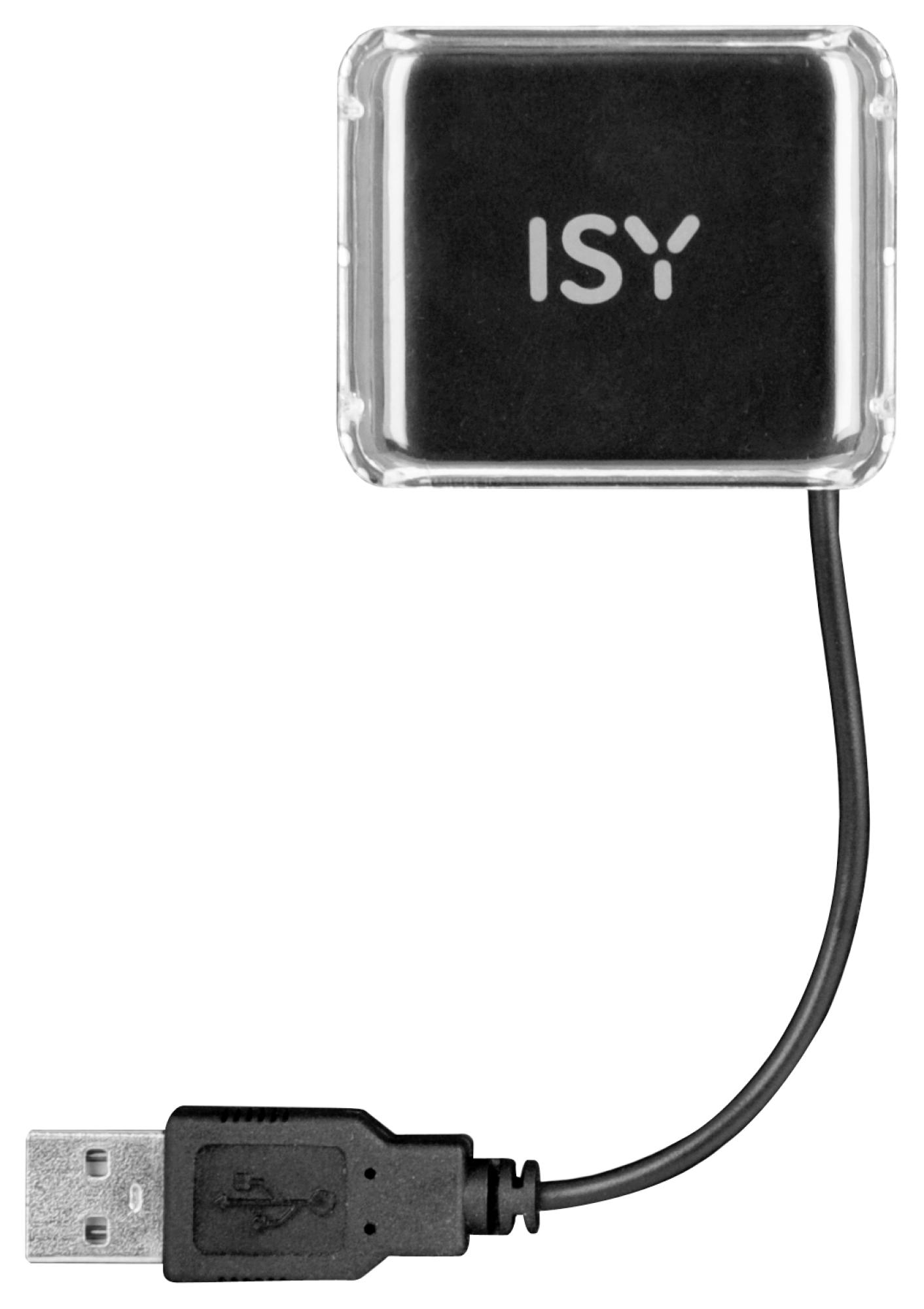 ISY IHU-1000, USB-Hub, Schwarz