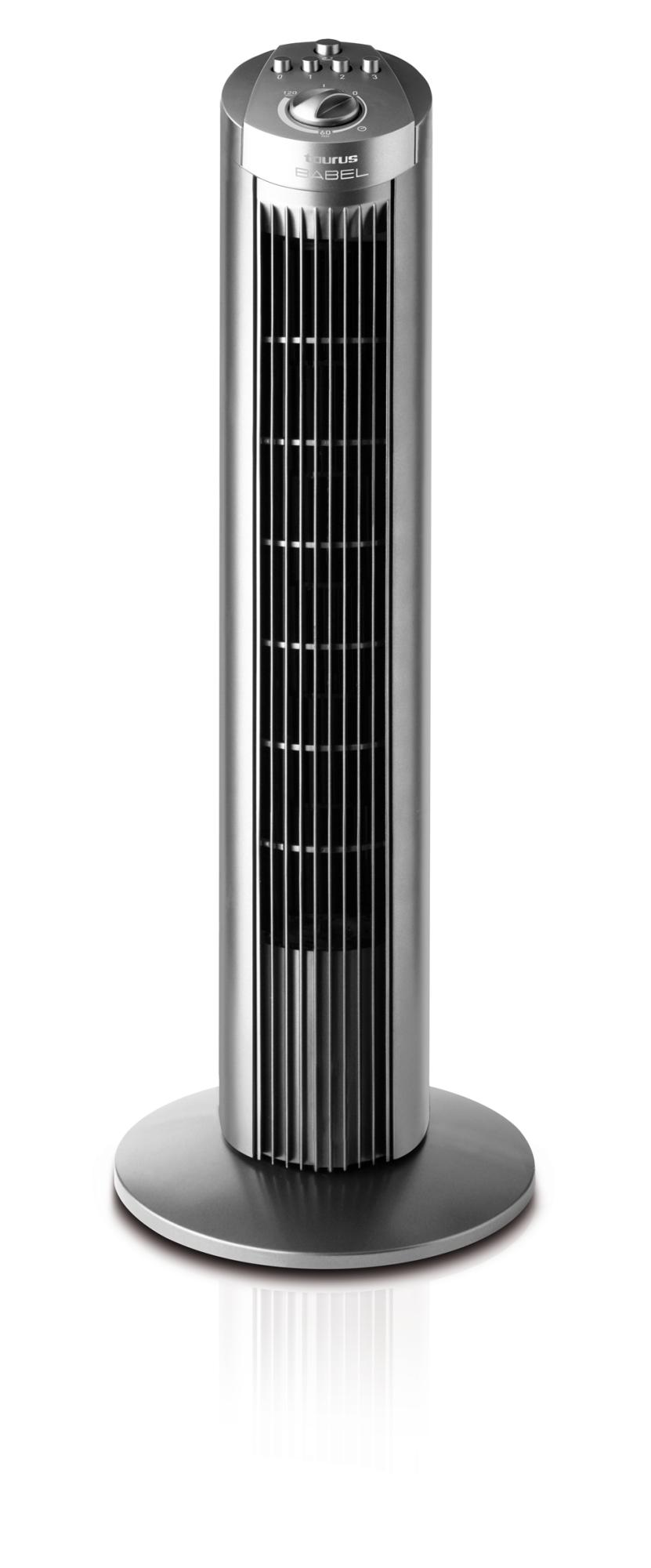 Ventilador de torre - Taurus Babel, 3 velocidades, 45W, Temporizador de 120min