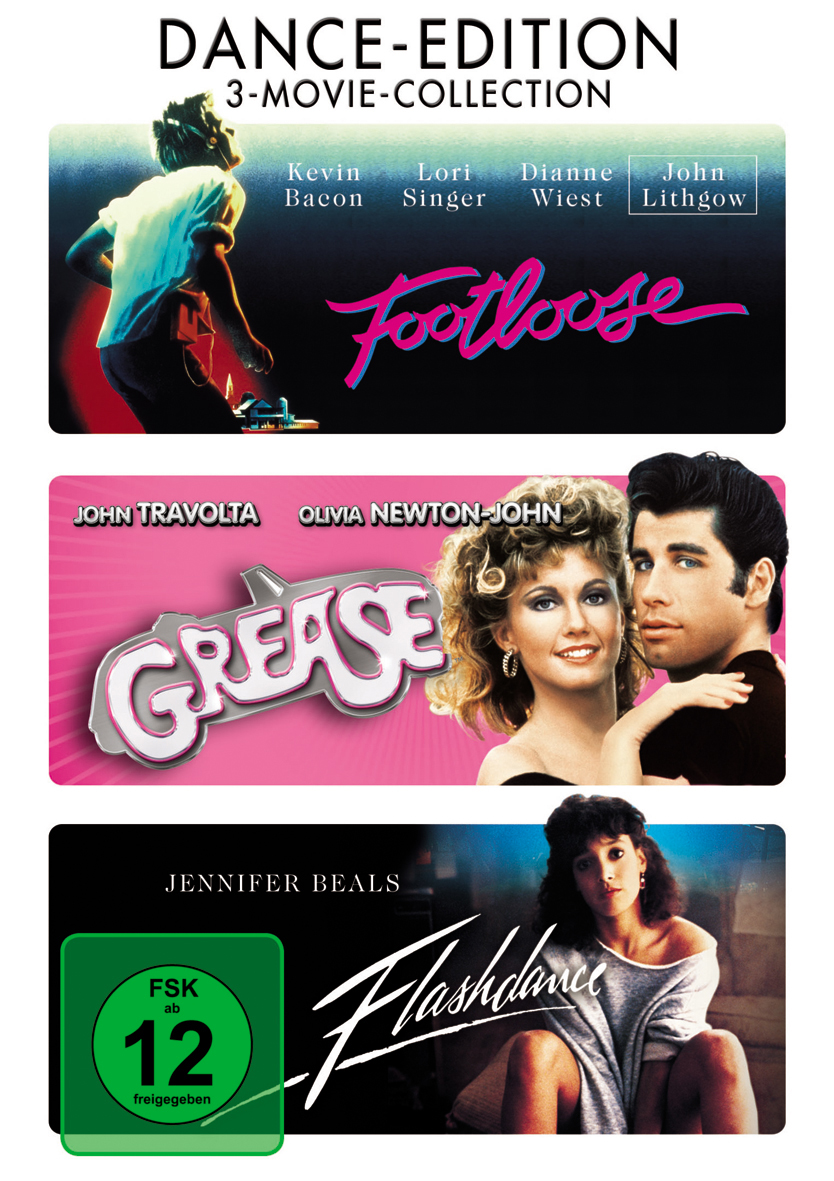 Dance-Edition: Footloose / Grease / DVD Flashdance