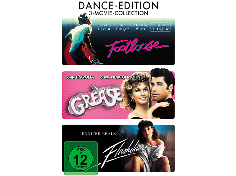 Dance-Edition: Footloose / Grease / Flashdance DVD
