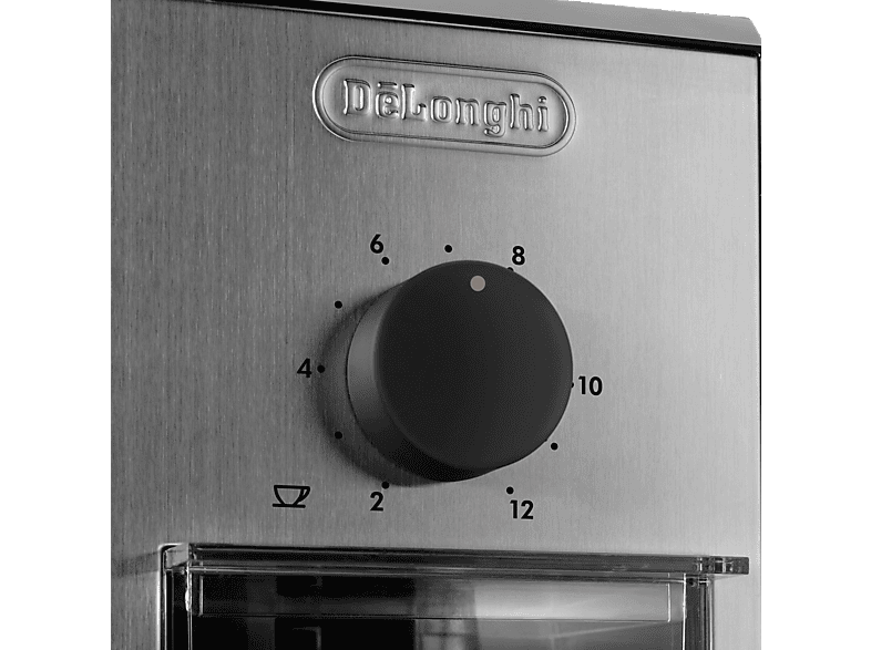 De'Longhi KG 89 Kaffeemühle (Silber, 110 Watt, Scheibenmahlwerk) — Foto 3 von 3