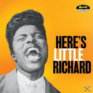 Albumcover: Little Richard singt, mit dem Text "Here's Little Richard".