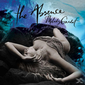 Albumcover. Eine Frau liegt auf Felsen, betitelt 'The Absence' von Melody Gardot. Blauer Himmel im Hintergrund.