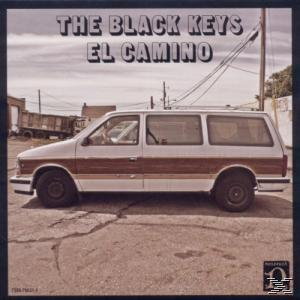 Albumcover: Van steht auf einer Straße. Titel: El Camino von The Black Keys.