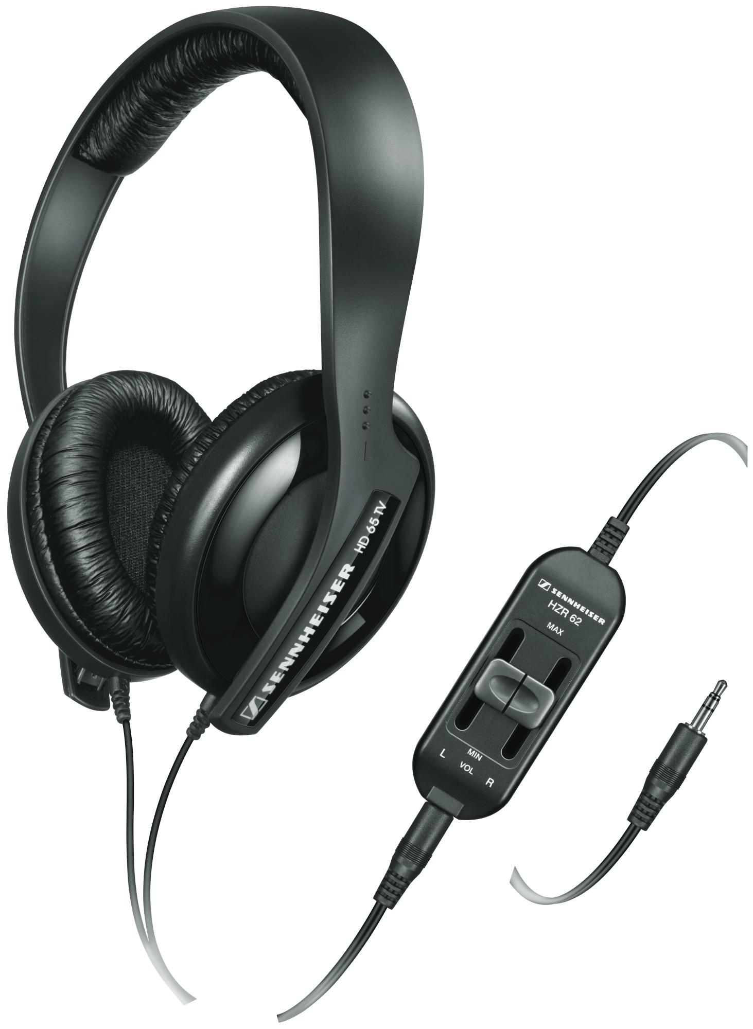 SENNHEISER HD 65 TV - Kabelgebundener TV Kopfhörer (Over-ear, Schwarz)