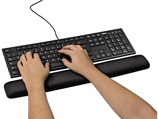 HAMA Ergonomic Keyboard Wrist Rest, nero - Tastiera (Nero)
