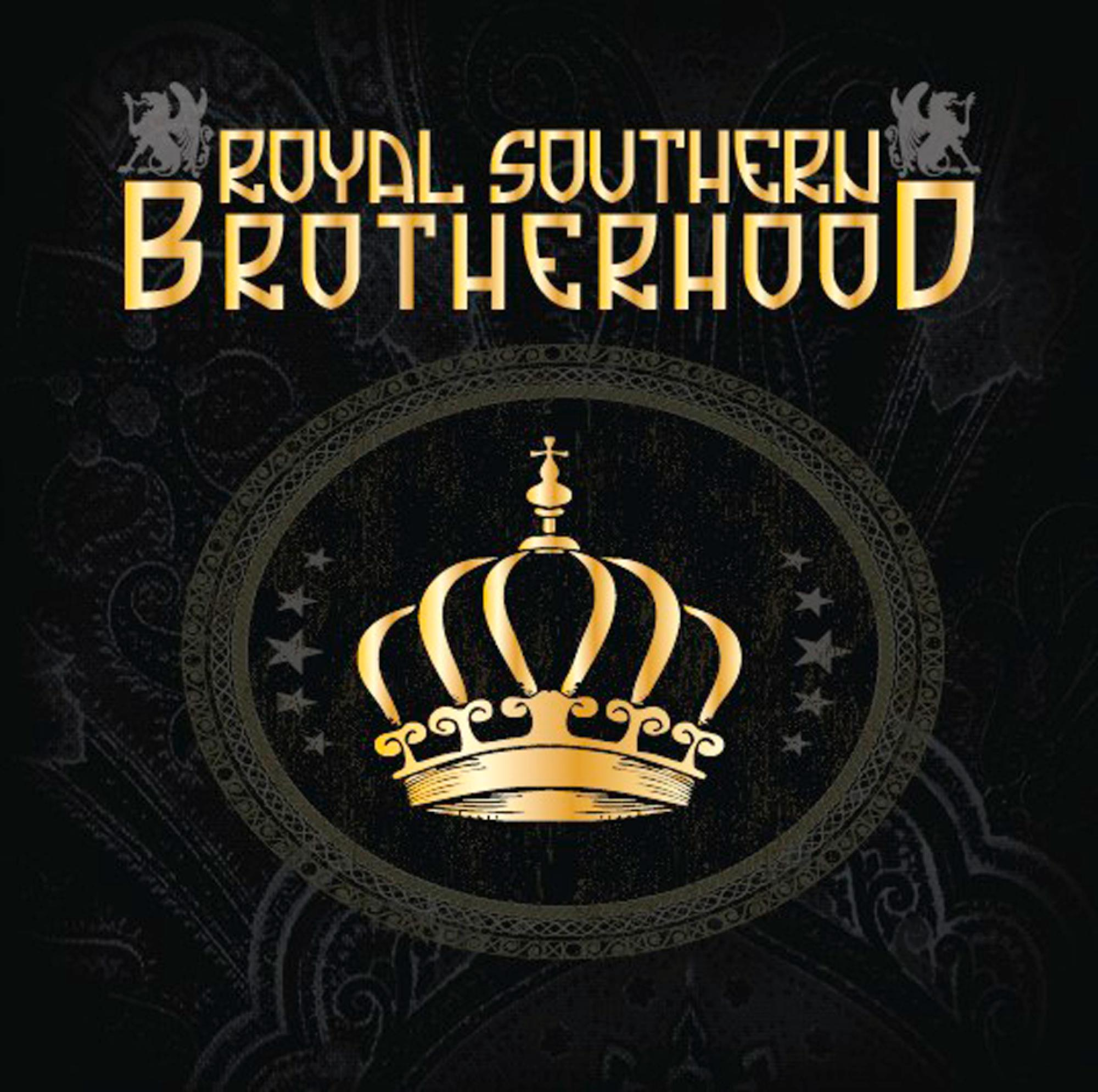 Albumcover mit goldener Krone, Sternen und Text 'ROYAL SOUTHERN BROTHERHOOD' auf schwarzem Hintergrund.