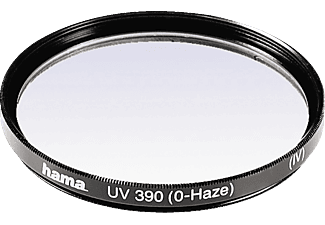 HAMA hama UV Filter UV-390 (O-Haze), 62 mm - Filtre UV (Noir)