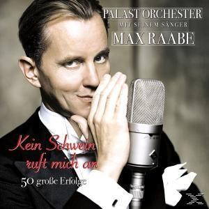 Max Raabe Albumcover, Mann im Anzug hält Mikrofon, Text oben und unten.