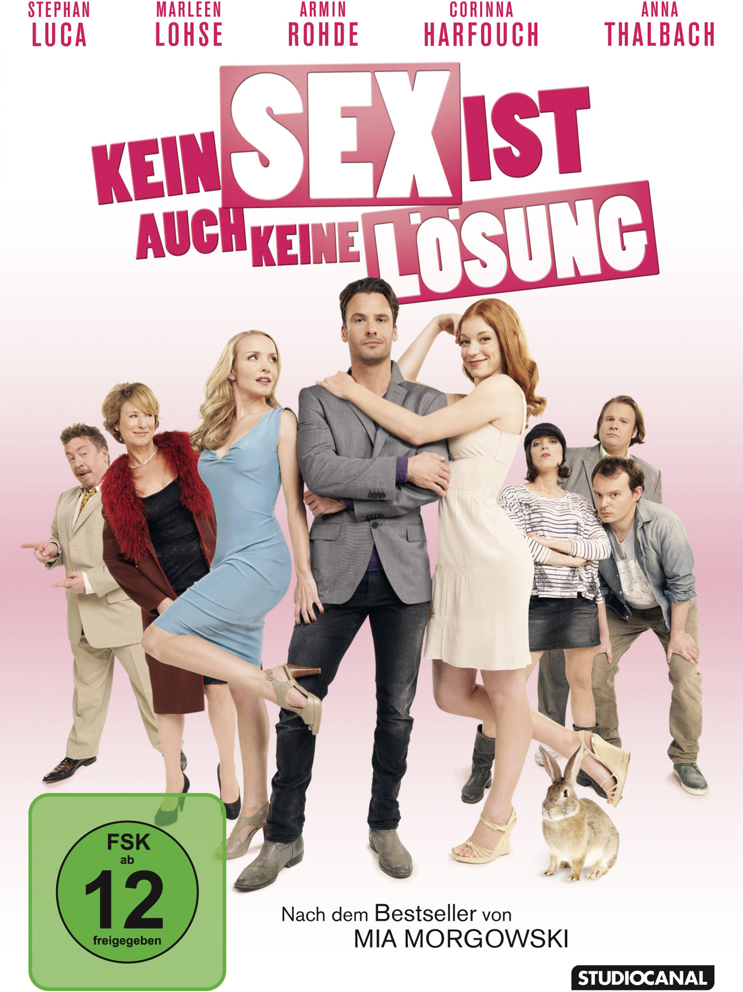 DVD-Cover mit einer Gruppe von Leuten. Der Titel lautet Sex ist auch keine Lösung.