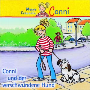 Eine Buchcover-Illustration eines Mädchens, das einen Hund an der Leine führt. Deutscher Text ist vorhanden.