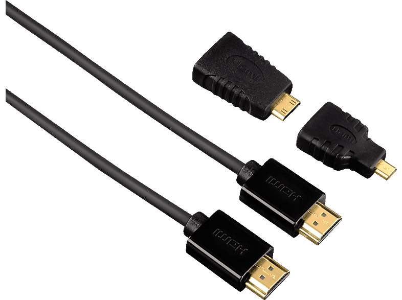 verhaal Decimale Maan HAMA 74242 High Speed HDMI™-Kabel Stecker | Stecker, Ethernet, 1,5 m + HDMI ™-Adapter online kaufen | MediaMarkt