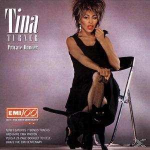 Albumcover von Tina Turner 'Private Dancer' mit Tina und schwarzer Katze.