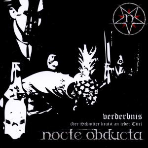 Albumcover: Schwarzweißbild mit Text 'nocte obducta' und einem Stern.