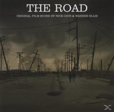 Albumcover für "The Road". Eine trostlose Straße mit Stromleitungen erstreckt sich zum Horizont.