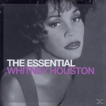 Albumcover: Whitney Houstons Gesicht. Titel: The Essential Whitney Houston.
