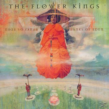 Albumcover: Person in orangefarbener Kleidung auf einer Bühne mit rosa Blume.