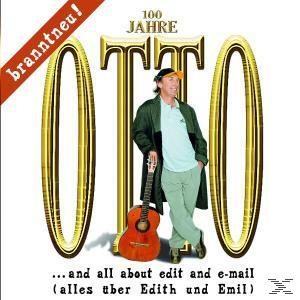 Albumcover mit Mann, Gitarre und goldenen Buchstaben. Der Text lautet 'Otto' und '100 Jahre'.
