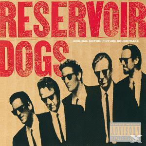 Albumcover: Fünf Männer in Anzügen und Sonnenbrillen. Titel: Reservoir Dogs.