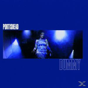 Dummy Albumcover von Portishead. Blauer Hintergrund.