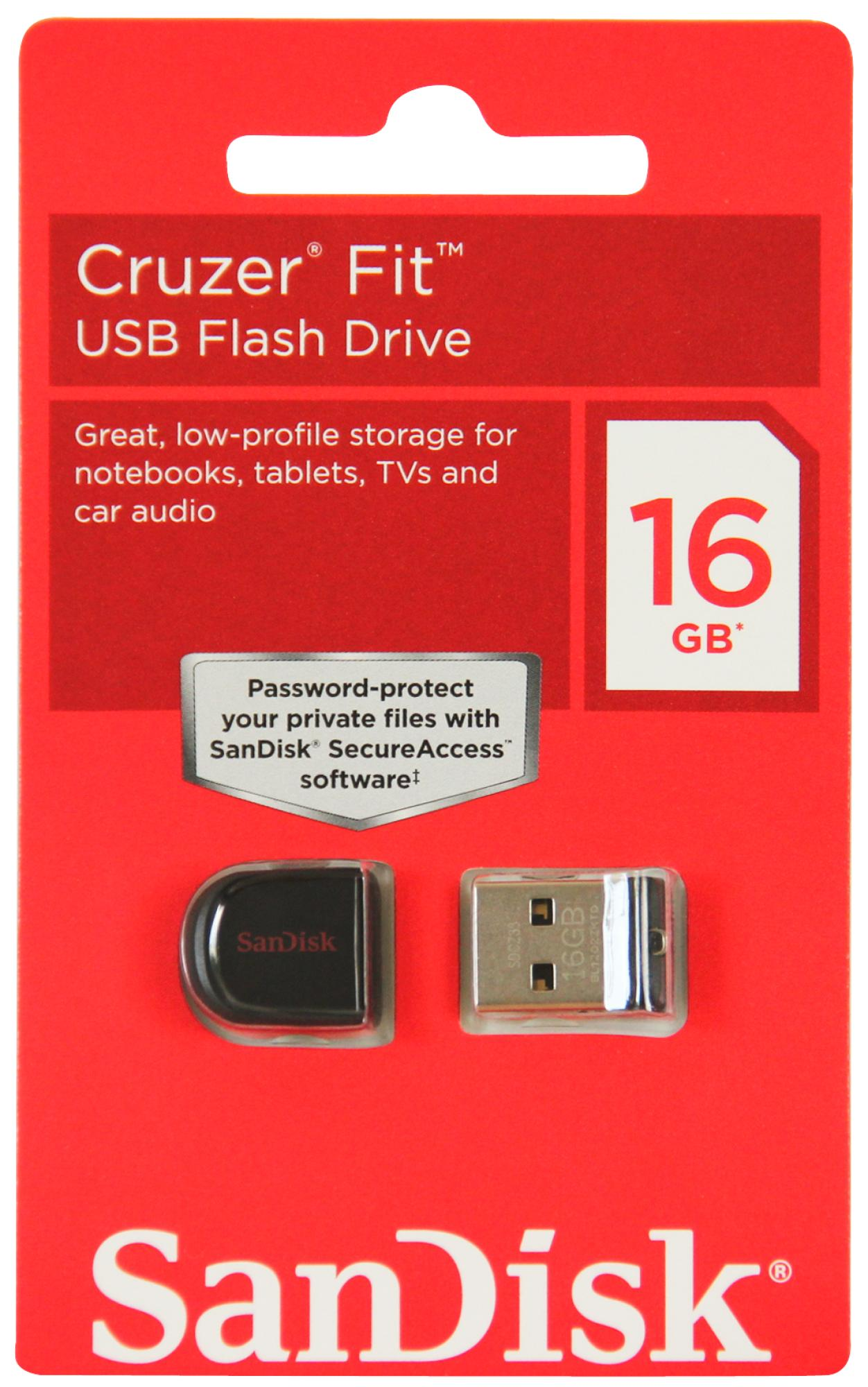 SANDISK 16GB Cruzer Fit USB 2.0 USB Bellek
