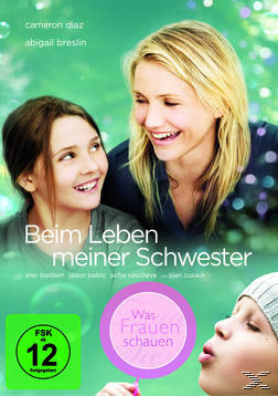 DVD-Cover. Zwei Frauen lächeln, eine bläst Seifenblasen. Text: Beim Leben meiner Schwester.