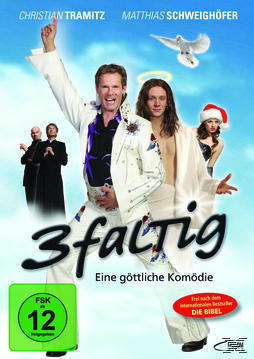 DVD-Cover für den Film 3faltig. Enthält Schauspieler, Titel und einen Bewertungsticker.