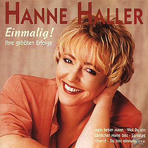 Albumcover mit einer lächelnden Frau, Text 'Hanne Haller' und Albumtitel.