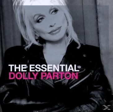 Dolly Parton album borítója. Fekete-fehér fotó Dolly Parton-ról szöveggel: The Essential Dolly Parton.
