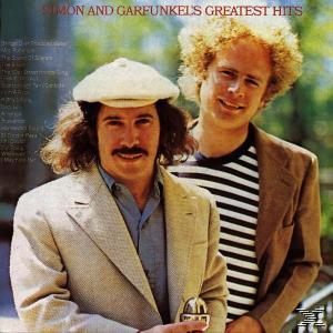 Simon & Garfunkel-Albumcover. Zwei Männer, einer in einer Jacke, der andere in einem gestreiften Hemd. Grüner Hintergrund.