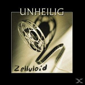 Ein Filmspule mit Zelluloidband vor einem sepiafarbenen Hintergrund.