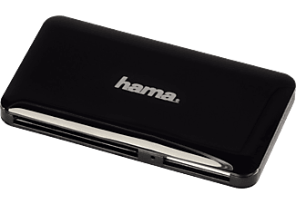 HAMA 114837 SLIM SD/MIC-SD/CF/MS USB3 BLACK - Multikartenleser (Schwarz)