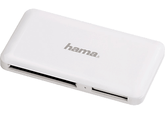 HAMA 114836 SLIM SD/MIC-SD/CF/MS USB3 WHITE - Multikartenleser (Weiss)