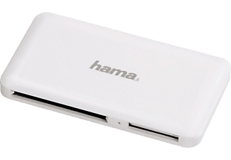 HAMA hama Lettore multiplo delle schede di memoria USB 3.0 SuperSpeed "Slim", bianco - Lettore multicard (Bianco)