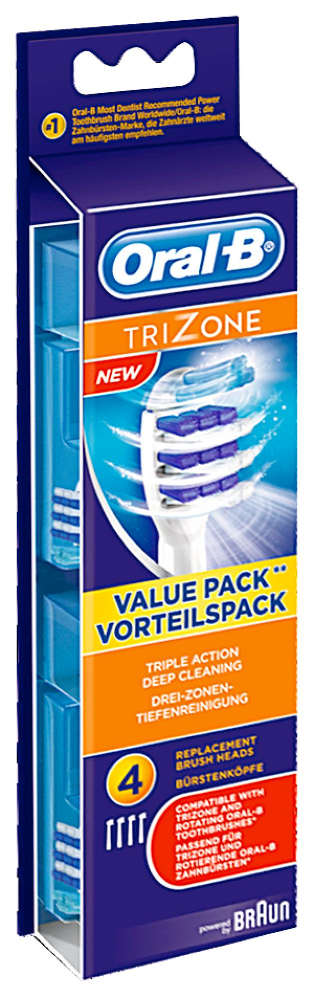 ORAL-B EB Trizone 4er weiss Aufsteckbürsten