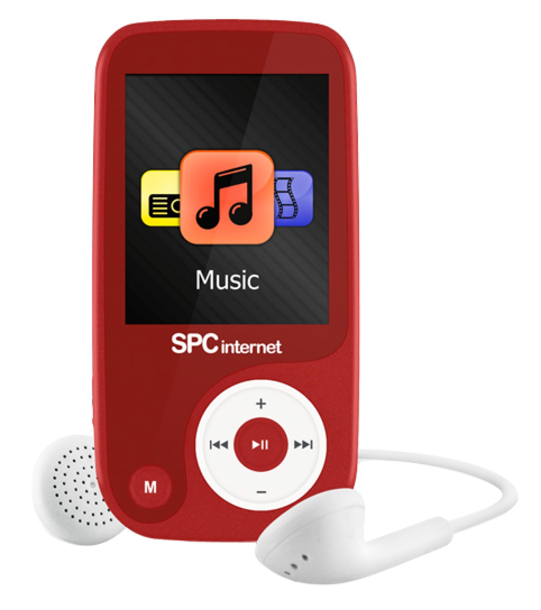 MP4 - SPC Internet 8318 Rojo, 8GB