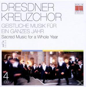 Albumcover mit einem Chor in einer Kirche. Text auf Deutsch und Englisch: Geistliche Musik für ein ganzes Jahr.