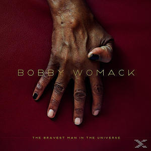 Albumcover: eine Hand mit lackierten schwarzen Nägeln. Text: Bobby Womack. Hintergrund ist rot.