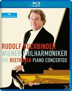 Beethoven Klavierkonzerte Blu-ray Cover. Rudolf Buchbinder, Wiener Philharmoniker.
