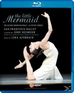 Blu-ray-Cover: Die kleine Meerjungfrau. Ballerina im weißen Kleid, dunkler Hintergrund.
