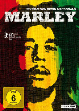 Filmcover für Marley. Das Bild ist ein Porträt von Bob Marley.