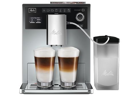 Cafetera superautomática  Melitta® CI, Molinillo integrado con 5 grados de  ajuste, My Coffee Memory, Negro