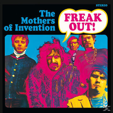 Albumcover von The Mothers of Invention. Eine Sprechblase lautet: „FREAK OUT!"