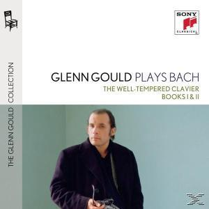 CD borító: Glenn Gould Bachot játszik. Egy kabátos férfi egy fal előtt áll.