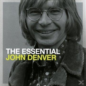 Album borító: John Denver mosolyog, szemüveget visel. A szöveg a "The Essential John Denver".