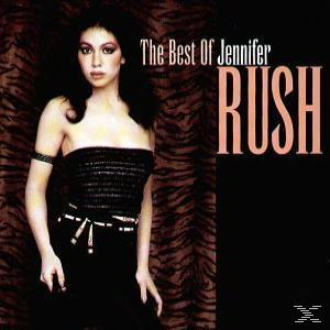 Jennifer Rush posiert in einem schwarzen Kleid vor einem braun-schwarzen Hintergrund, der Albumtitel ist sichtbar.