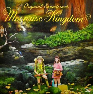 Albumcover: Zwei Kinder in einer Waldszene. Text: Moonrise Kingdom, Original-Soundtrack.