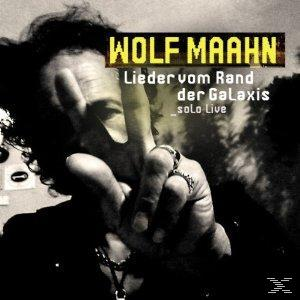 Albumcover. Der Künstler ist Wolf Maahn. Das Cover ist ein Schwarzweißfoto eines Mannes mit Friedenszeichen.